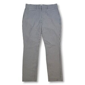 GAP Signature Skinny Ankle Pants Size 10 Plaid Check‎ Career Casual